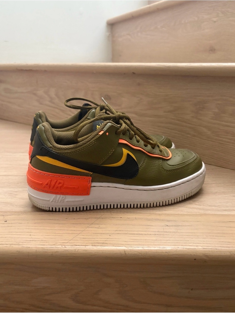 RARE Nike Women's Air Force 1 shadow Olive flak - Picture 4 of 4